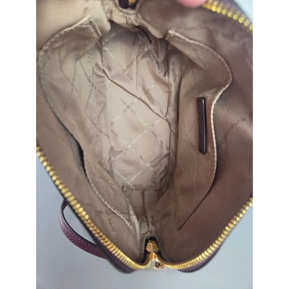 Michael Kors Jet Set Medium Dome Crossbody Bordeaux Mulberry Multi 35F1GTVC6B